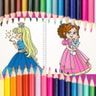 Beautiful Princess Coloring Book - Free Online Coloring Game for Kids