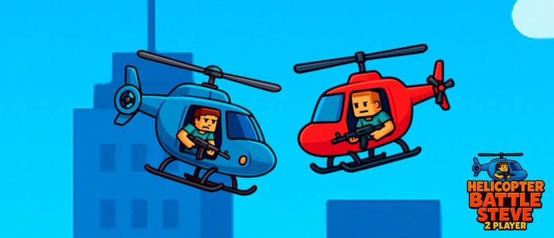 Helicopter Battle Steve 2 Jugadores - Juego Gratis en Línea