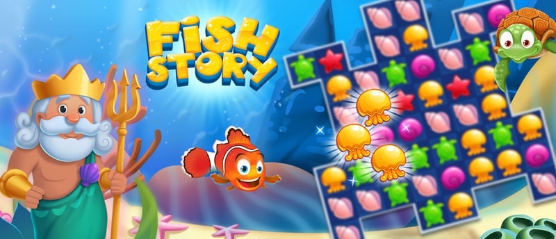 Fish Story - Free Match-3 Puzzle Game to Play Online