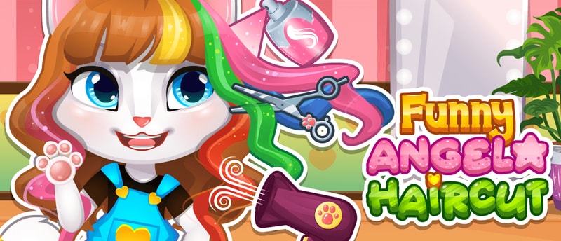 Funny Angela Haircut - Fun Dress-up & Hair Styling Game