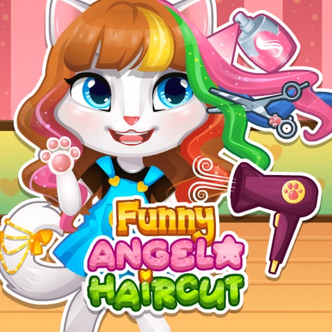 Funny Angela Haircut - Juego de Peinados y Moda para Niños