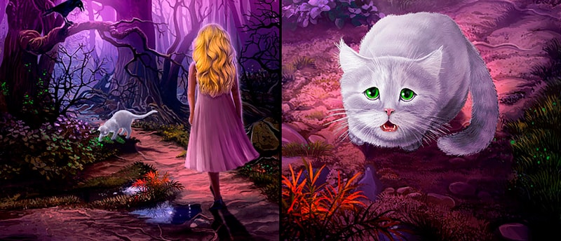 Hidden Object - Girl and Cat Adventure Game