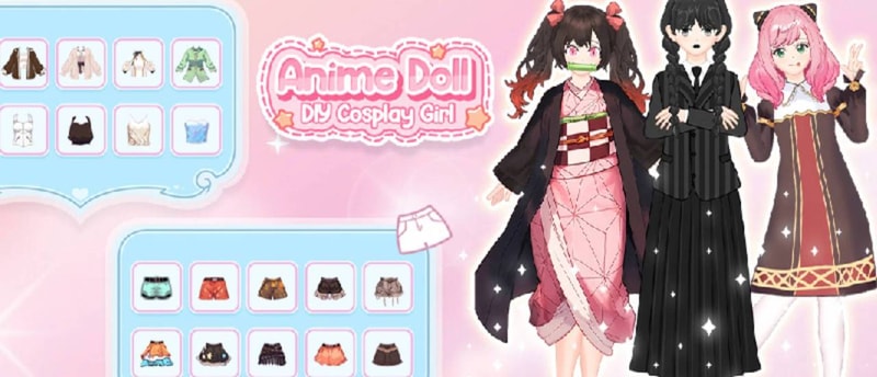 Anime Doll - DIY Cosplay Girl Play Game for Fashion & Dress-Up