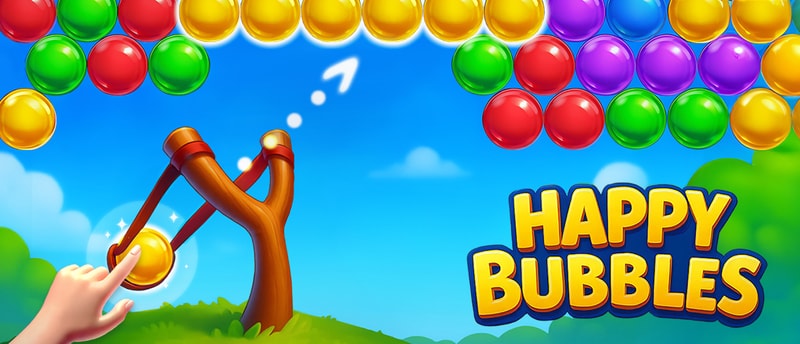 Happy Bubbles - Free Bubble Shooter Puzzle Game to Play Online