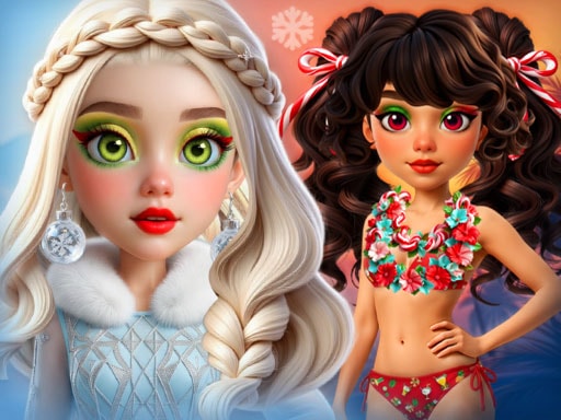 Hot & Cold Winter Style Dress-Up Game for Girls