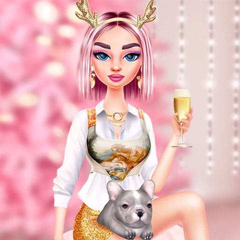 Kikis Pink Christmas - Ücretsiz Giydirme ve Oyun