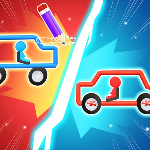 Draw Car Fight - Ücretsiz Çizim ve Araba Dövüş Oyunu