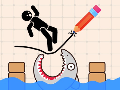 Draw and Save Stickman - Fun Puzzle and Drawing Game
