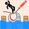 Draw and Save Stickman - Fun Puzzle and Drawing Game