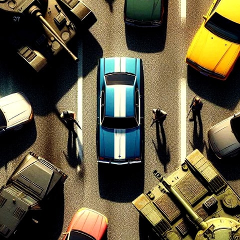GTA Car Rush - Free Online Car Chase Game for Kids
