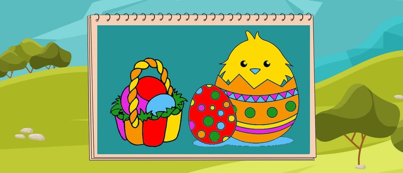 Coloring Book Easter - Free Online Coloring Game for Kids