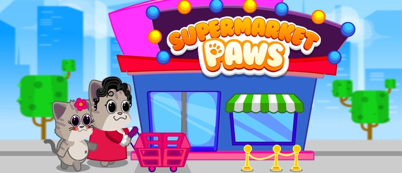 Supermarket Paws Juego de Gatos para Niños - Juega Gratis