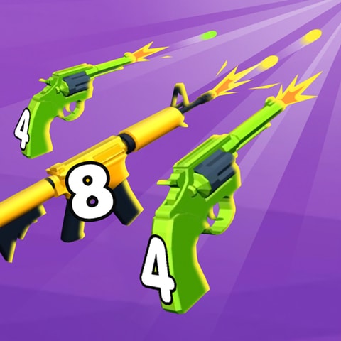 Merge 2048 Gun Rush - Free Shooter Puzzle Game to Play