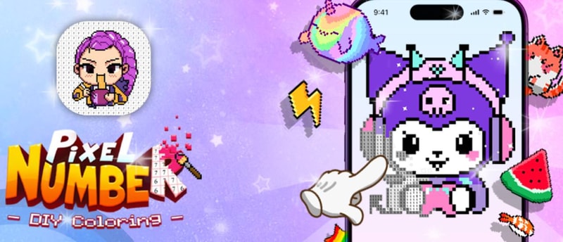 Pixel Number - DIY Coloring
