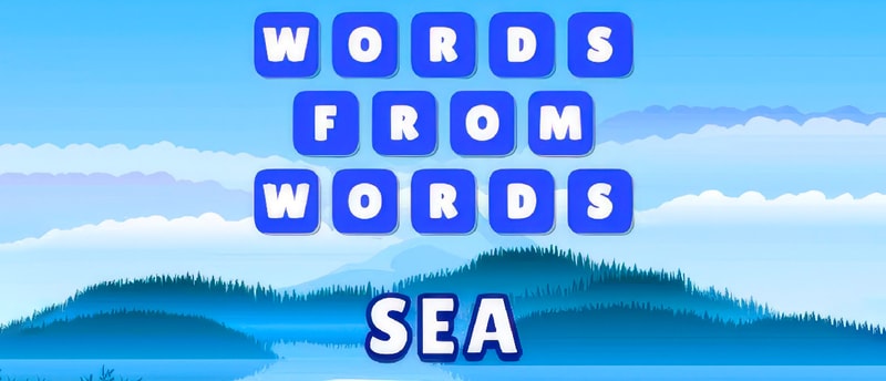 Words from words: Sea - Kelime Bulmaca ve Çözme Oyunu