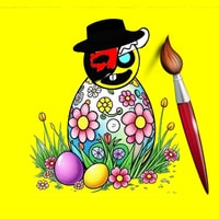 Sprunki Easter Coloring - Free Online Coloring Game for Kids