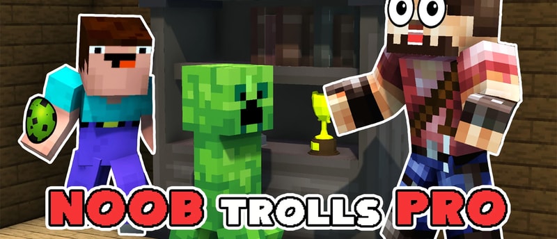Noob Trolls Pro - Juego divertido en Minecraft