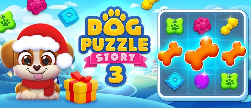 Dog Puzzle Story 3 - Play Free Match 3 Puzzle Game with Cute Puppies